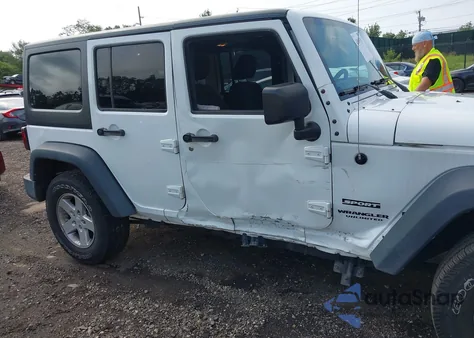 2016 Jeep Wrangler Unlimited Sport из США, поврежденный, VIN 1C4HJWDG7GL166003